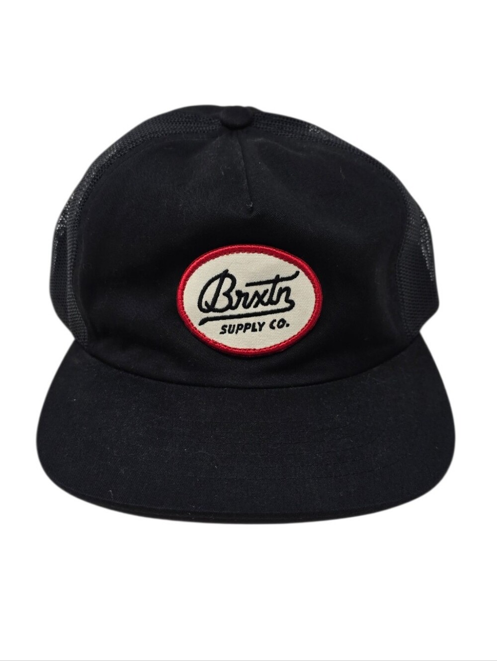 Brixton Supply Co Trucker Hat Mesh Snapback Logo Patch Adjustable Cap